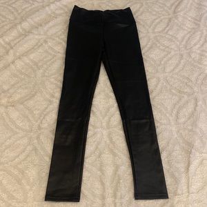 7 for all man kind, faux leather legging pant, XS